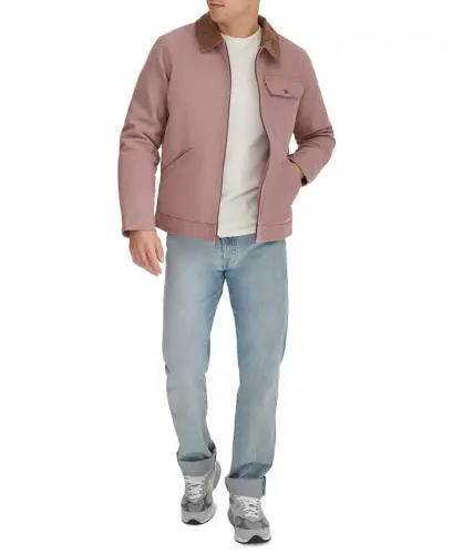 Levi’s® Men's Cotton Canvas Zip-Front Utility Jacket - Mauve Combo - 6