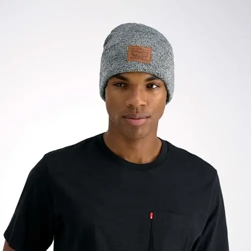 Levi's Mens All-Season Hero Beanie Soft Knit Cuffed Winter Hat, Warm & Comfortable Everyday Style - 6