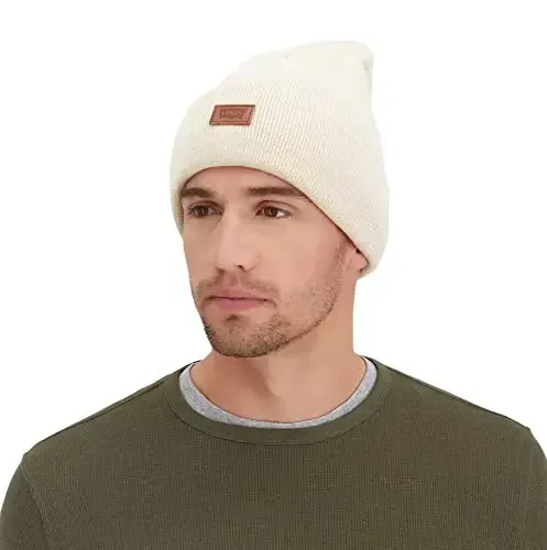 Levi's Mens All-Season Hero Beanie Soft Knit Cuffed Winter Hat, Warm & Comfortable Everyday Style - 6