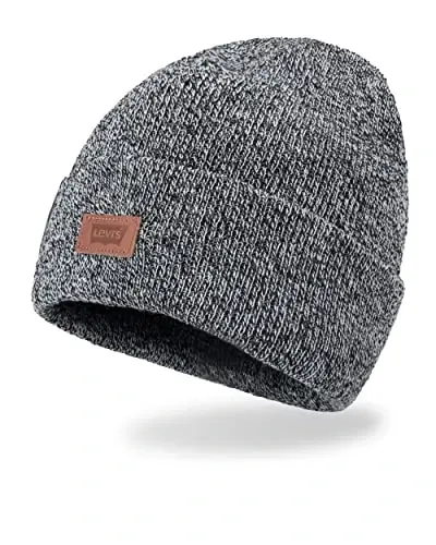 Levi's Mens All-Season Hero Beanie Soft Knit Cuffed Winter Hat, Warm & Comfortable Everyday Style - 2