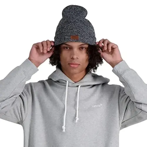 Levi's Mens All-Season Hero Beanie Soft Knit Cuffed Winter Hat, Warm & Comfortable Everyday Style - 7