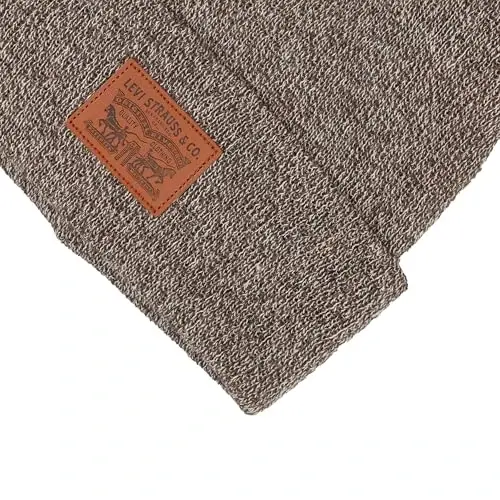 Levi's Mens All-Season Hero Beanie Soft Knit Cuffed Winter Hat, Warm & Comfortable Everyday Style - 4