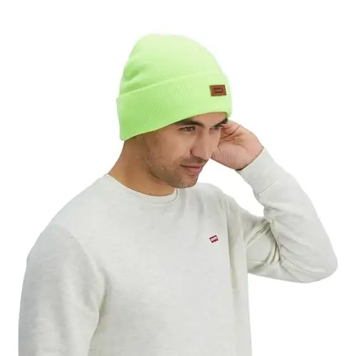 Levi's Mens All-Season Hero Beanie Soft Knit Cuffed Winter Hat, Warm & Comfortable Everyday Style - 6