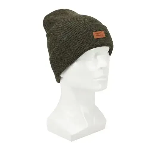 Levi's Mens All-Season Hero Beanie Soft Knit Cuffed Winter Hat, Warm & Comfortable Everyday Style - 6