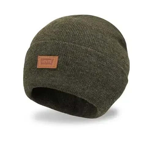 Levi's Men's All-Season Hero Beanie Soft Knit Cuffed Winter Hat, Warm & Comfortable Everyday Style - LEVI'S (1)