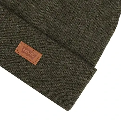 Levi's Men's All-Season Hero Beanie Soft Knit Cuffed Winter Hat, Warm & Comfortable Everyday Style - 4