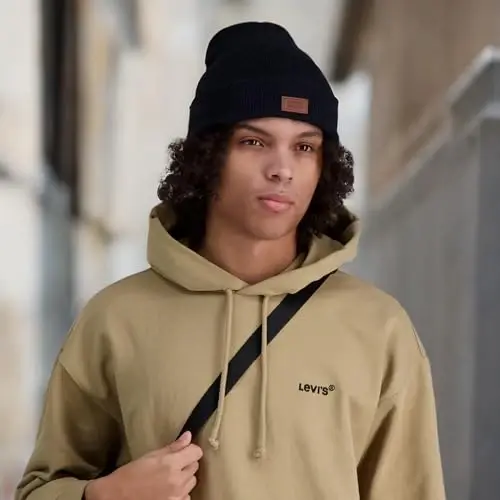 Levi's Men's All-Season Hero Beanie Soft Knit Cuffed Winter Hat, Warm & Comfortable Everyday Style - 7