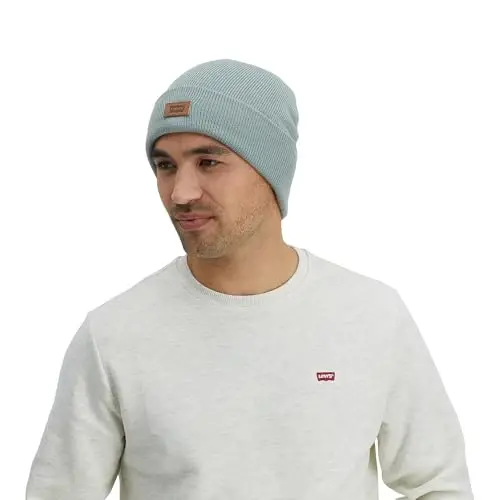 Levi's Mens All-Season Hero Beanie Soft Knit Cuffed Winter Hat, Warm & Comfortable Everyday Style - 5
