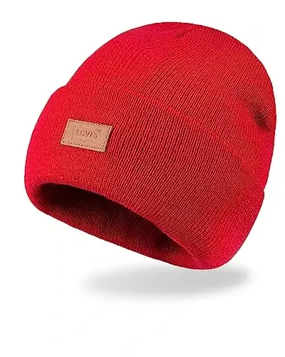 Levi's Mens All-Season Hero Beanie Soft Knit Cuffed Winter Hat, Warm & Comfortable Everyday Style - 2