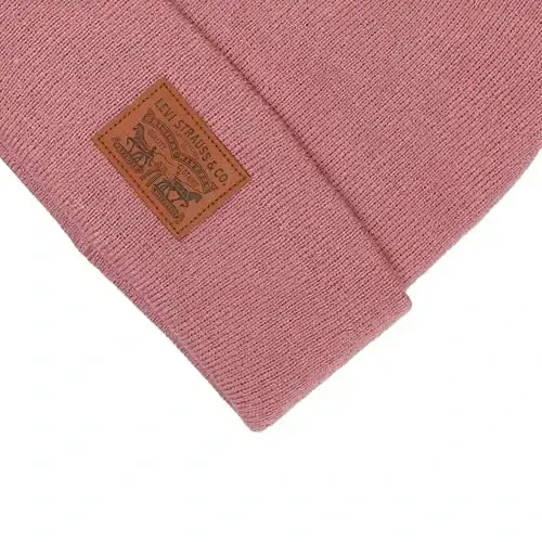 Levi's Mens All-Season Hero Beanie Soft Knit Cuffed Winter Hat, Warm & Comfortable Everyday Style - 4