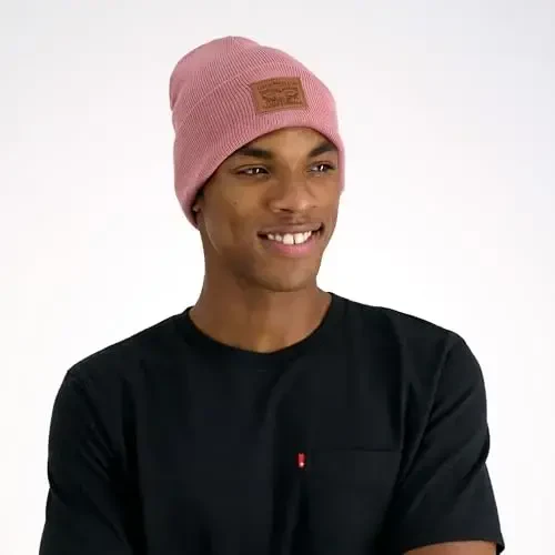 Levi's Mens All-Season Hero Beanie Soft Knit Cuffed Winter Hat, Warm & Comfortable Everyday Style - 6