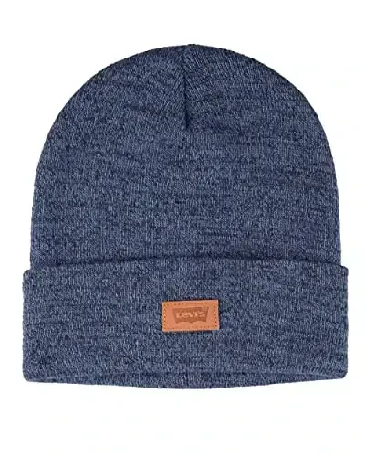 Levi's Men's All-Season Hero Beanie Soft Knit Cuffed Winter Hat, Warm & Comfortable Everyday Style 