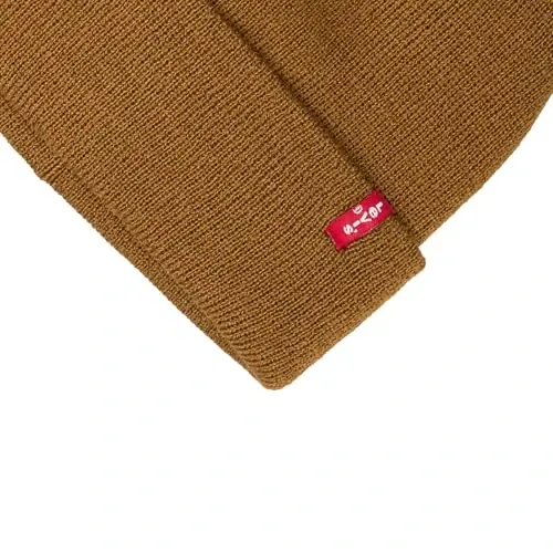 Levi's Mens All-Season Hero Beanie Soft Knit Cuffed Winter Hat, Warm & Comfortable Everyday Style - 4
