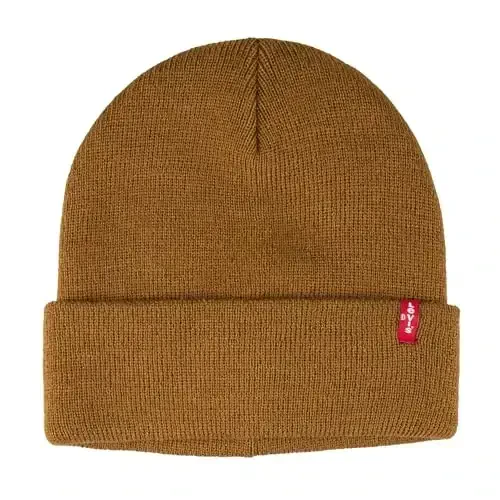 Levi's Men's All-Season Hero Beanie Soft Knit Cuffed Winter Hat, Warm & Comfortable Everyday Style - 1