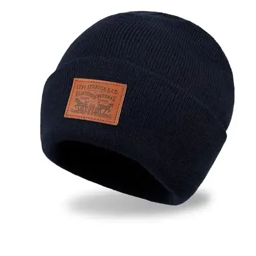 Levi's Men's All-Season Hero Beanie Soft Knit Cuffed Winter Hat, Warm & Comfortable Everyday Style - 2