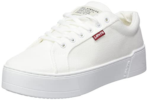 Levi's Kadın Ayakkabıları Tijuana 2.0 Moda Sneaker Platformlar (9, Beyaz, Sayısal_9) - 1