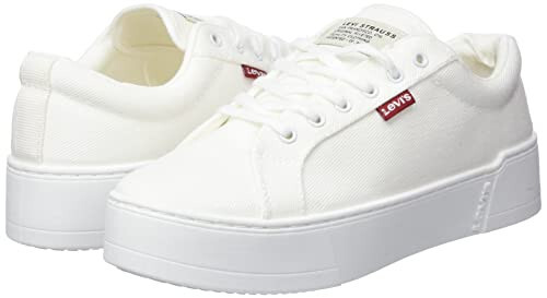 Levi's Kadın Ayakkabıları Tijuana 2.0 Moda Sneaker Platformlar (9, Beyaz, Sayısal_9) - 7