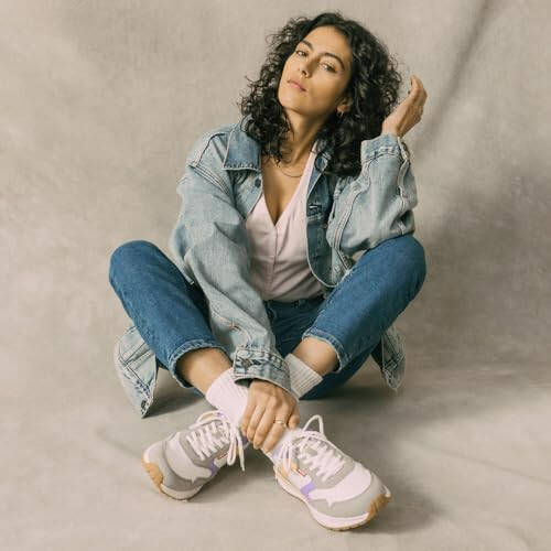 Levi's Womens Oats 2 Synthetic Leather Casual Trainer Sneaker Shoe, White/Lilac/Sunlight, 10 M - 7