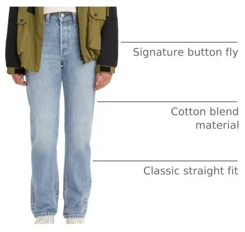 Levi's Women's Premium 501 Original Fit Jeans - 4