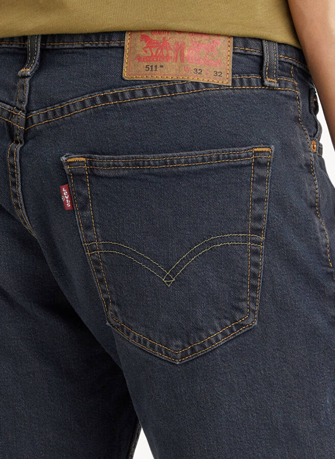 Levi's Koyu Lacivert Erkek Normal Bel Slim Fit Denim Pantolon - 15