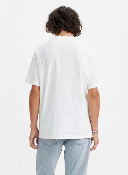 Levis Krujka Yaka Bosilgan Oq Erkaklar T-Shirt LSE_SS RELAXED FIT TEE CORE POSTER - 2