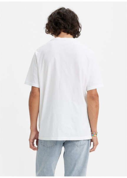 Levis Krujka Yaka Bosilgan Oq Erkaklar T-Shirt LSE_SS RELAXED FIT TEE CORE POSTER - 26