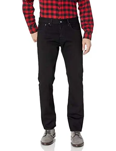 Levi's Men's 501 Original Fit Jeans (Also Available in Big & Tall), Nickel Black, 38W x 29L - LEVI'S