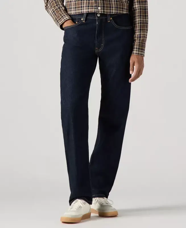 Levi’s Men’s 505 Regular-Fit Stretch Jeans - Dark Rinse - 1