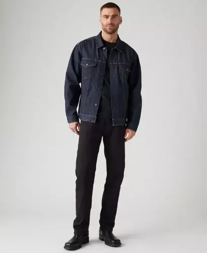 Levi’s Men’s 505 Regular-Fit Stretch Jeans - Native Cali Black - 2