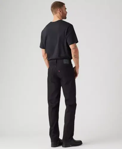 Levi’s Men’s 505 Regular-Fit Stretch Jeans - Native Cali Black - 4