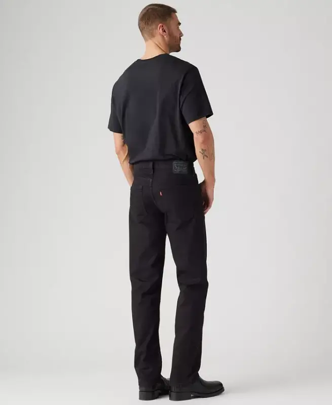 Levi’s Men’s 505 Regular-Fit Stretch Jeans - Native Cali Black - 4