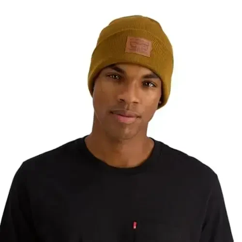 Levi's Men's All-Season Hero Beanie Soft Knit Cuffed Winter Hat, Warm & Comfortable Everyday Style - 6