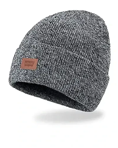 Levi's Men's All-Season Hero Beanie Soft Knit Cuffed Winter Hat, Warm & Comfortable Everyday Style - 2