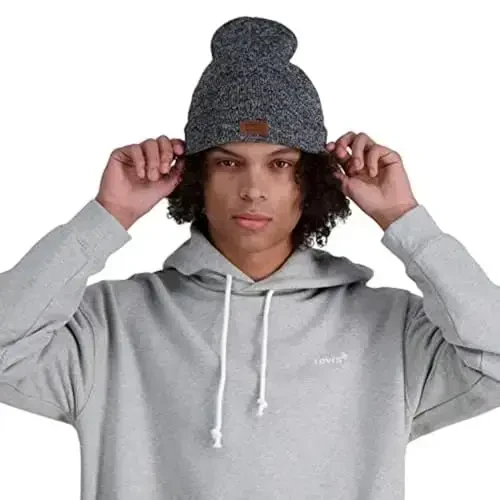 Levi's Men's All-Season Hero Beanie Soft Knit Cuffed Winter Hat, Warm & Comfortable Everyday Style - 7