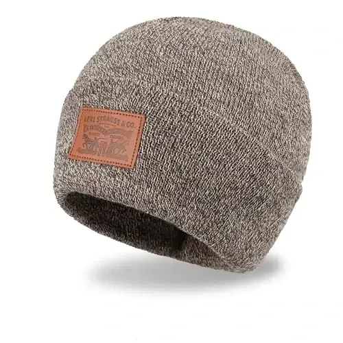 Levi's Men's All-Season Hero Beanie Soft Knit Cuffed Winter Hat, Warm & Comfortable Everyday Style - LEVI'S (1)