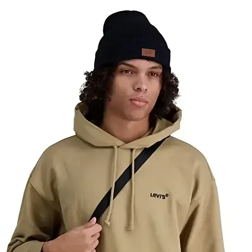 Levi's Men's All-Season Hero Beanie Soft Knit Cuffed Winter Hat, Warm & Comfortable Everyday Style - 6