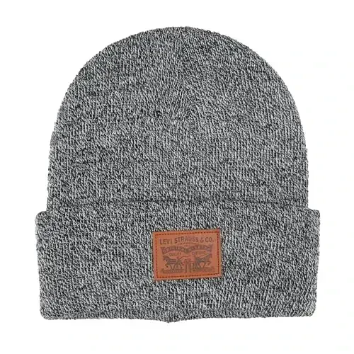 Levi's Men's All-Season Hero Beanie Soft Knit Cuffed Winter Hat, Warm & Comfortable Everyday Style - 1