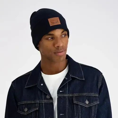 Levi's Men's All-Season Hero Beanie Soft Knit Cuffed Winter Hat, Warm & Comfortable Everyday Style - 6