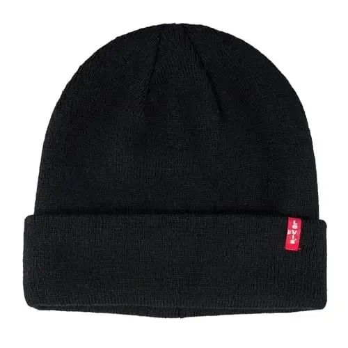 Levi's Men's All-Season Hero Beanie Soft Knit Cuffed Winter Hat, Warm & Comfortable Everyday Style - LEVI'S