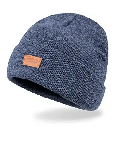 Levi's Men's All-Season Hero Beanie Soft Knit Cuffed Winter Hat, Warm & Comfortable Everyday Style - 5