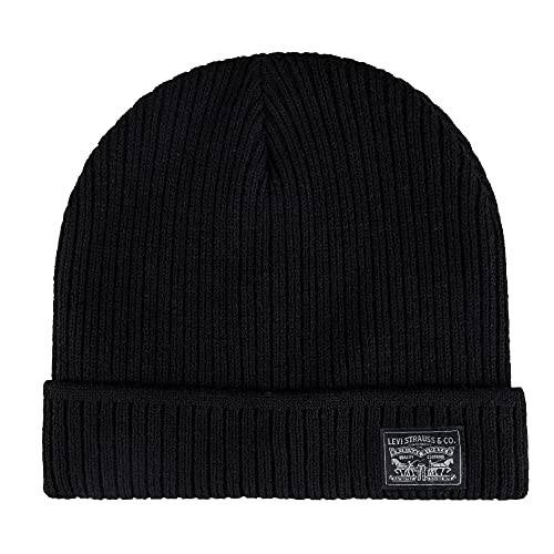 Levi's Men's Classic Winter Warm Knit Beanie Hat and Scarf Set - 4