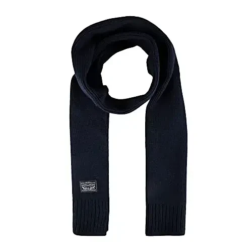 Levi's Men's Classic Winter Warm Knit Beanie Hat and Scarf Set - 3