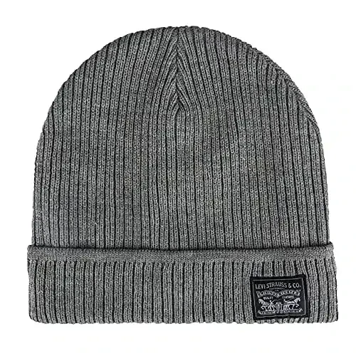 Levi's Men's Classic Winter Warm Knit Beanie Hat and Scarf Set - 4