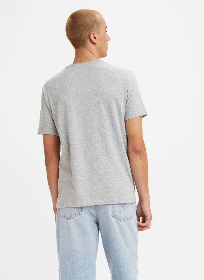 Levi's Men's Gray Crew Neck T-Shirt - 2