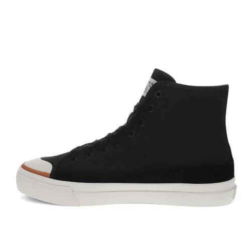 Levi's Mens Square Hi Twill and Suede Hightop Casual Sneaker Shoe - 5