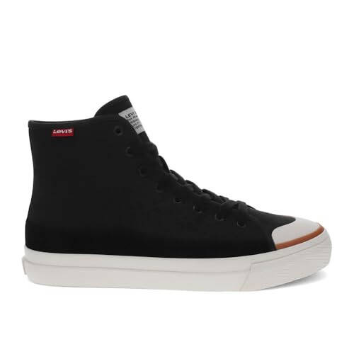 Levi's Mens Square Hi Twill and Suede Hightop Casual Sneaker Shoe - 6