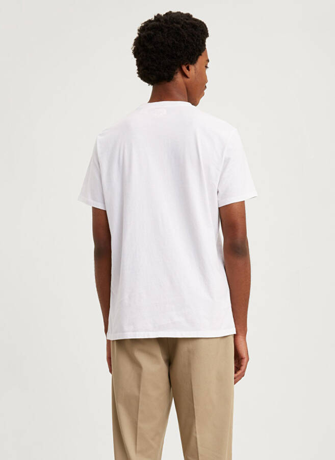 Levi's Men's White Crew Neck T-Shirt - 3