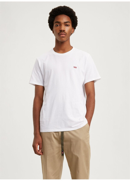 Levi's Men's White Crew Neck T-Shirt - 8