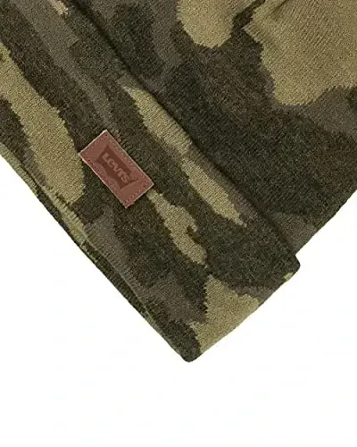 Levi's Мужская всесезонная шапка Hero Beanie Мягкая вязаная зимняя шапка с отворотом, теплая и удобная для повседневного ношения - 5