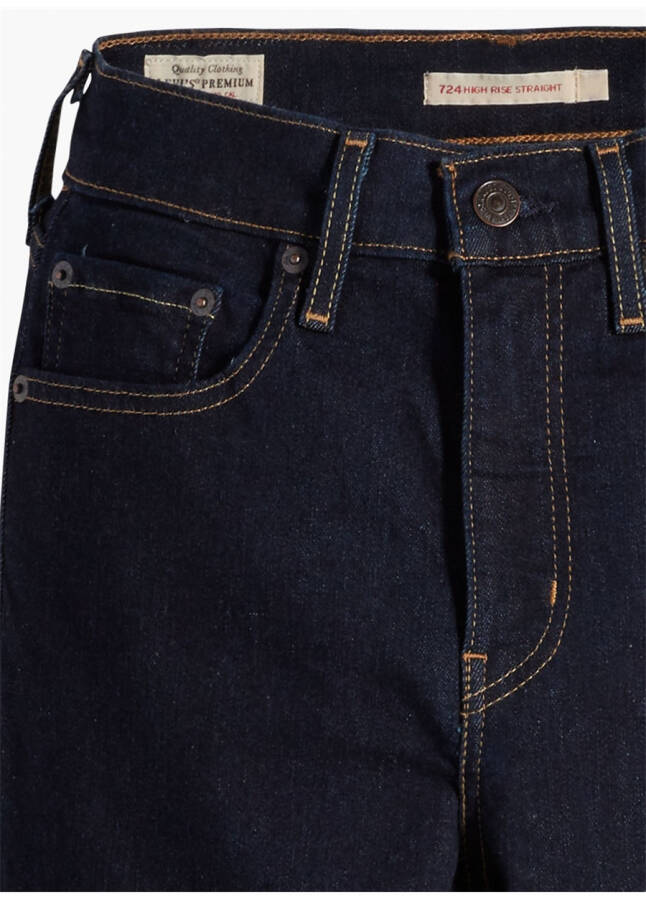 Levi's Qorong'i Ko'k Ayollar uchun Yuqori Belli Denim Shimlari 18883-0227 - 24